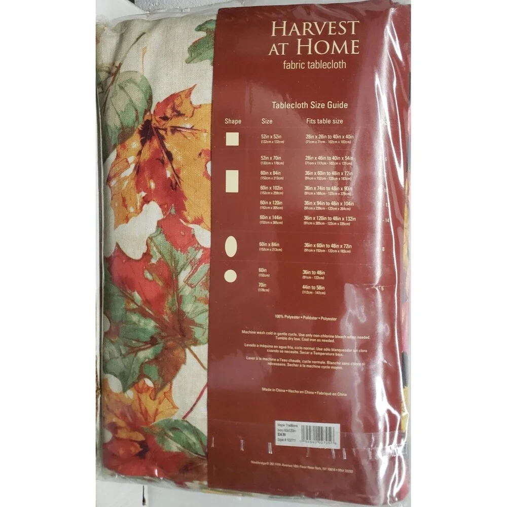 Printed Fabric Tablecloth,60x120